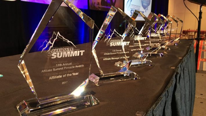 Winners of the Affiliate Summit West 2018 Pinnacle Awards