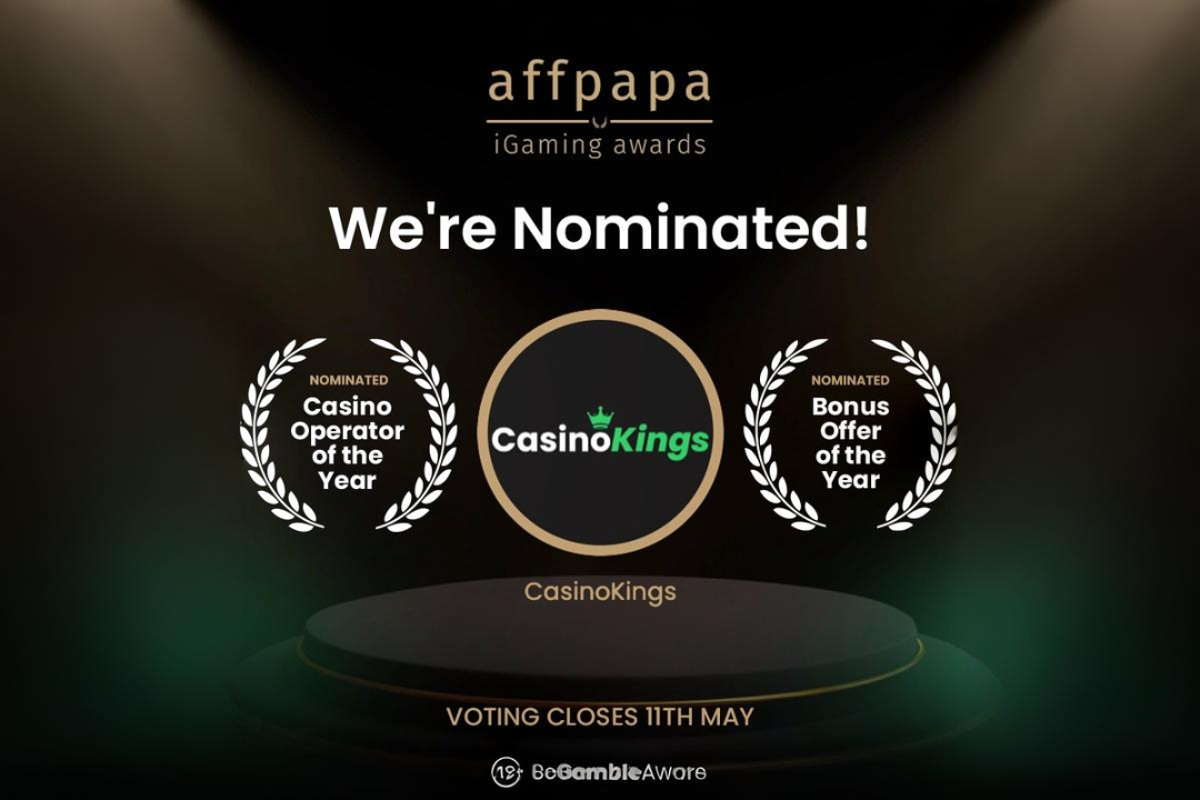 Casino Kings Celebrates Double Nomination at the AffPapa iGaming Awards 2025