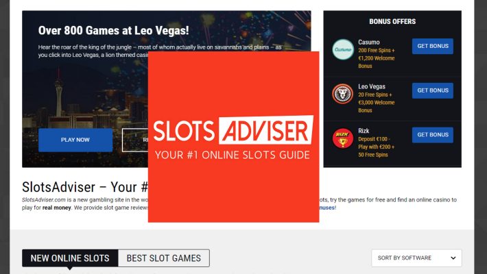 SlotsAdviser.com relaunches with a great new look and lots more features for online slots fans