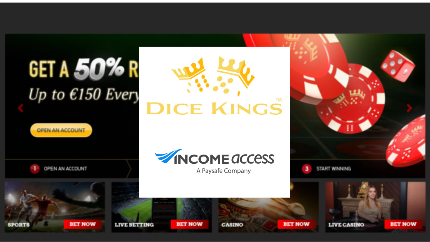 DiceKings Launches Managed Affiliate Programme with Income Access