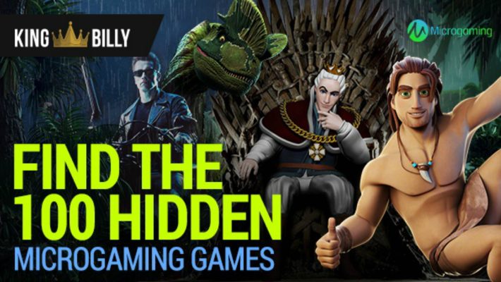 KING BILLY CASINO CHALLENGES PLAYERS TO FIND 100 HIDDEN MICROGAMING GAMES!